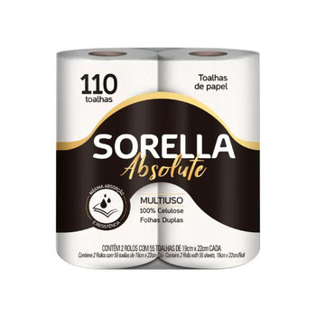 PAPEL TOALHA SORELLA PCT 2UN ABSOLUTE