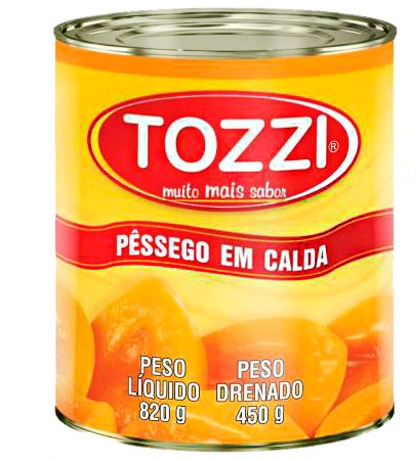 PESSEGO EM CALDA TOZZI LT 450GR 