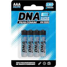 PILHA ZINCO AAA DNA PCT 4UN 