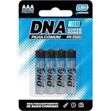 PILHA ZINCO AAA DNA PCT 4UN 