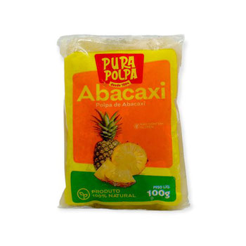 POLPA FRUTA PURA POLPA PCT 100GR ABACAXI