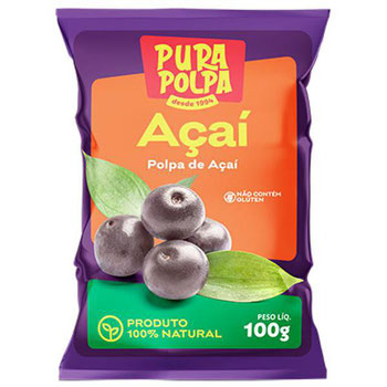 POLPA FRUTA PURA POLPA PCT 100GR ACAI