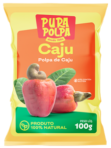 POLPA FRUTA PURA POLPA PCT 100GR CAJU