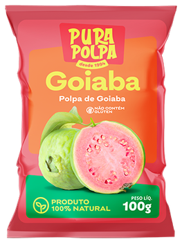 POLPA FRUTA PURA POLPA PCT 100GR GOIABA