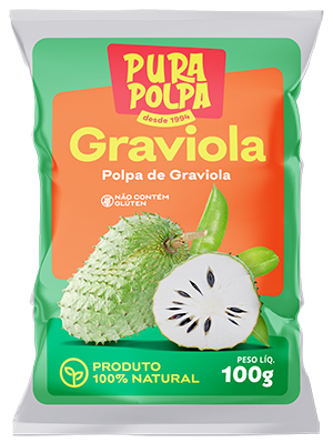 POLPA FRUTA PURA POLPA PCT 100GR GRAVIOLA
