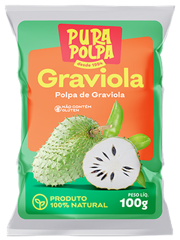 POLPA FRUTA PURA POLPA PCT 100GR GRAVIOLA