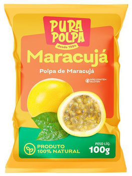 POLPA FRUTA PURA POLPA PCT 100GR MARACUJA