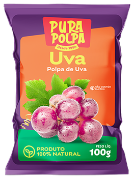 POLPA FRUTA PURA POLPA PCT 100GR UVA