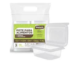 POTE RETANGULAR 0250ML RIOPLASTIC PCT 24UN 