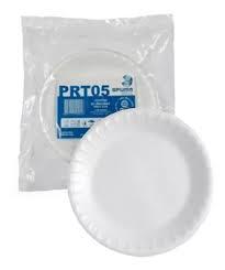 PRATO ISOPOR 23CM SPUMA PRT05 PCT 20UN 