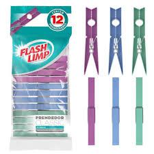 PRENDEDOR DE ROUPA PLASTICO FLASHLIMP PCT 12UN 