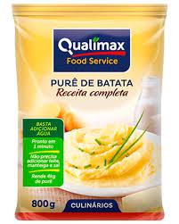 BATATA EM FLOCOS PARA PURE QUALIMAX PCT 800GR 