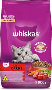 RACAO PARA GATOS WHISKAS PCT 900GR CARNE