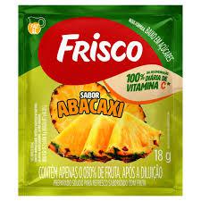 REFRESCO EM PO FRISCO PCT 018GR ABACAXI
