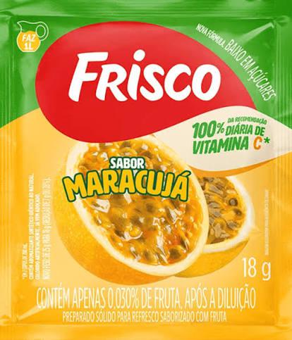 REFRESCO EM PO FRISCO PCT 018GR MARACUJA