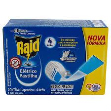 REPELENTE ELETRICO PASTILHA RAID CX APARELHO+REFIL 4UN 