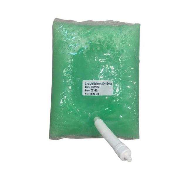 SABONETE LIQUIDO BELLPLUS REFIL CX 800ML ERVA DOCE 