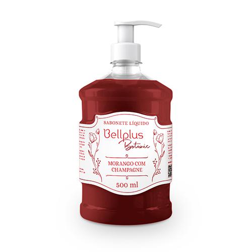 SABONETE LIQUIDO BELLPLUS VALVULA 500ML MORANGO 