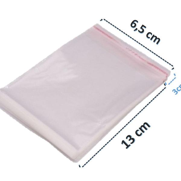 SACO ADESIVADO N07 6.5X13 - 3 CM PCT 100 UN 