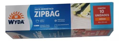 SACO HERMETICO ZIP WYDA 18X23 CX 10UN 