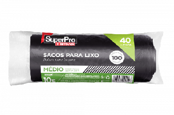 SACO LIXO PRETO 040LT BETTANIN BOB 100UN 