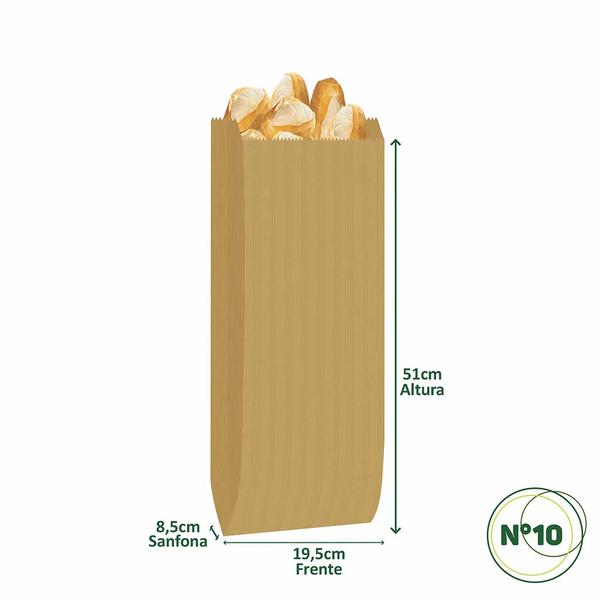 SACO PAPEL SEMI-KRAFT 10KG FENIX CX 500UN 