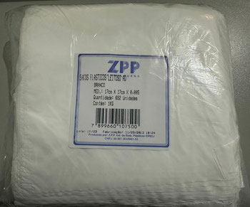 SACO PLASTICO PARA LANCHE LEITOSO 17X17 PCT 1KG 