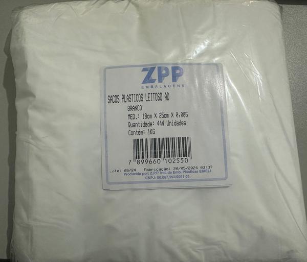 SACO PLASTICO PARA LANCHE LEITOSO 18X25 PCT 1KG 