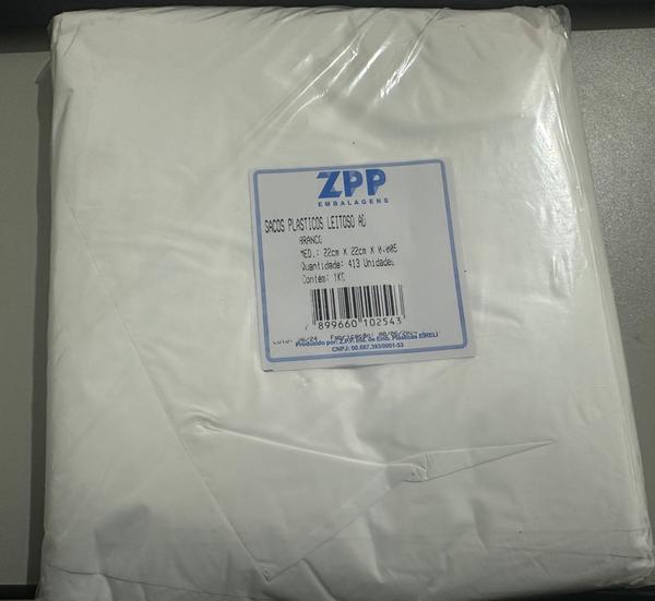 SACO PLASTICO PARA LANCHE LEITOSO 22X22 PCT 1KG 