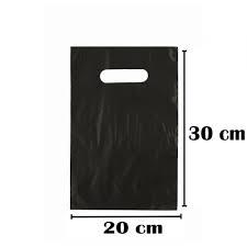 SACOLA ALCA VAZADA 20X30 PCT 1KG PRETA