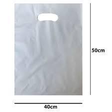 SACOLA ALCA VAZADA 40X50 PCT 1KG BRANCA