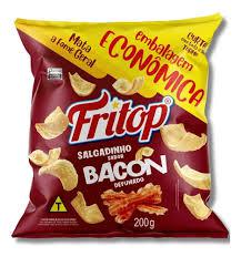 SALGADINHO FRITOP PCT 200GR BACON DEFUMADO