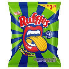 SALGADINHO RUFFLES PCT 032GR CEBOLA E SALSA