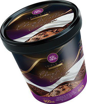 SORVETE ICE BY NICE PT 900ML CHOCO MALLOW