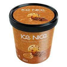 SORVETE ICE BY NICE PT 900ML DOCE DE LEITE 
