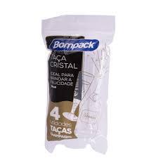 TACA ACRILICO BOMPACK CHAMPAGNE 130 ML PCT 4UN 