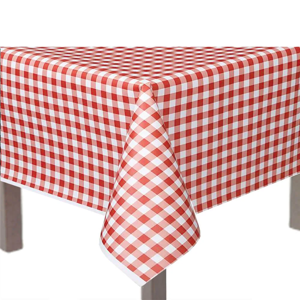 TOALHA PEROLIZADA 78X78 PCT 10UN XADREZ VERMELHO