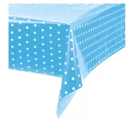 TOALHA PEROLIZADA 78X78 POA BOLINHA PCT 10UN AZUL CLARO