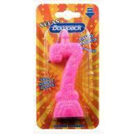 VELA ANIVERSARIO BOMPACK NUMERO 7 ROSA