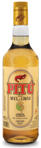 AGUARDENTE PITU 965ML MEL E LIMAO