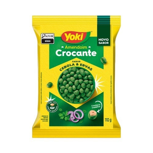 AMENDOIM CROCANTE YOKI 110G CEBOLA ERVAS