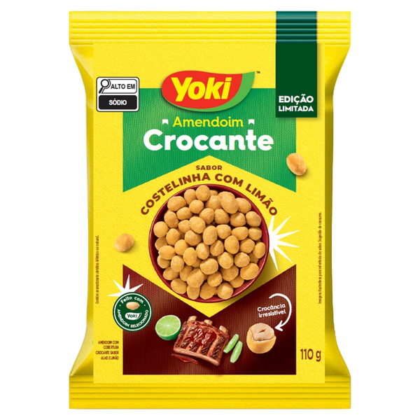 AMENDOIM CROCANTE YOKI 110G COSTEL LIMAO