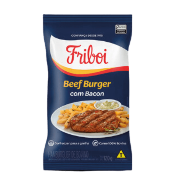 BEEF BURGUER FRIBOI 120G BACON