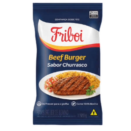 BEEF BURGUER FRIBOI 120G CHURRASCO