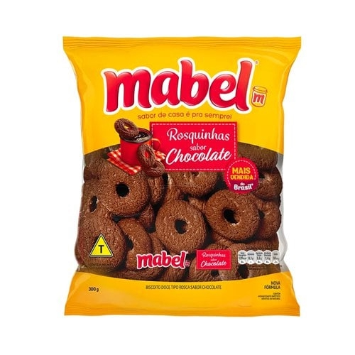 BISCOITO MABEL DOCE 300G CHOCOLATE