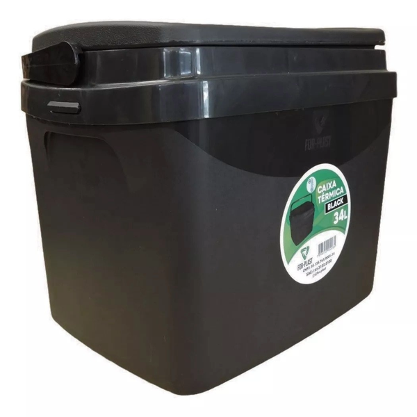 CAIXA TERMICA FOR-PLAST BLACK 34L