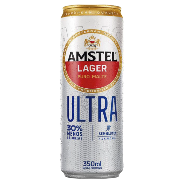 CERV AMSTEL ULTRA 350ML LAGER S/GLUTEN