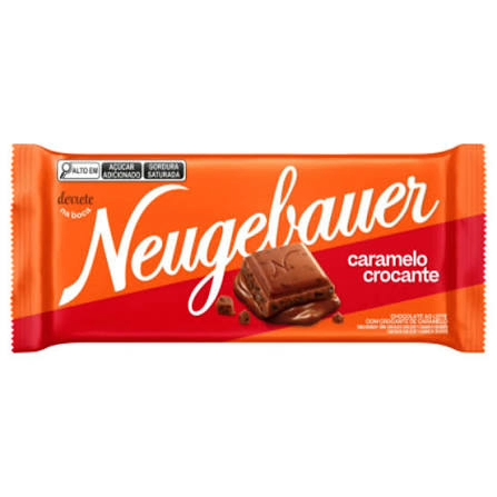 CHOC NEUGEBAUER BARRA 80G CARAMELO CROC