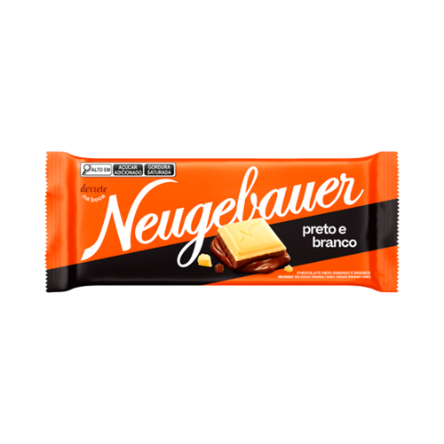 CHOC NEUGEBAUER BARRA 80G PRETO E BRANCO