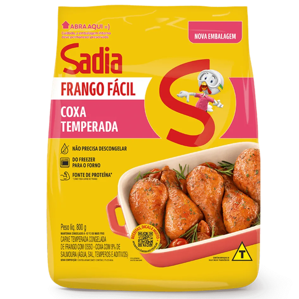 COXA SADIA FRANGO FACIL TEMP 800G